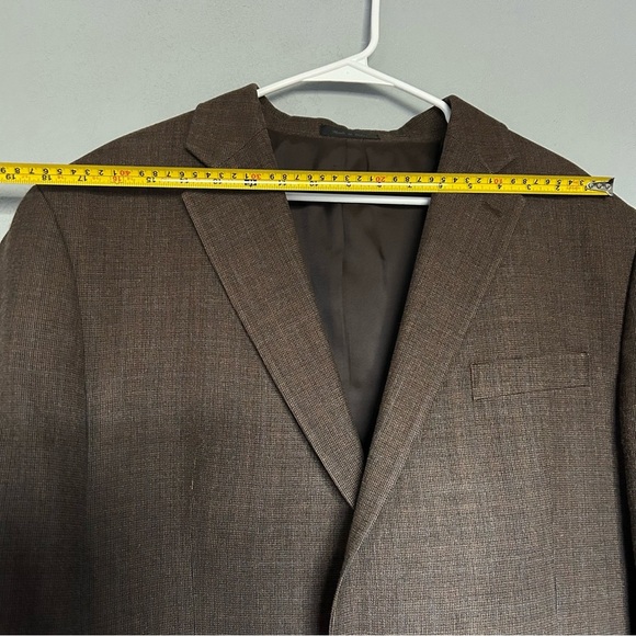 Lauren Ralph Lauren Silk Wool‎ Blend Sports Coat Brown and Blue tweed 46 Regular - Picture 13 of 16